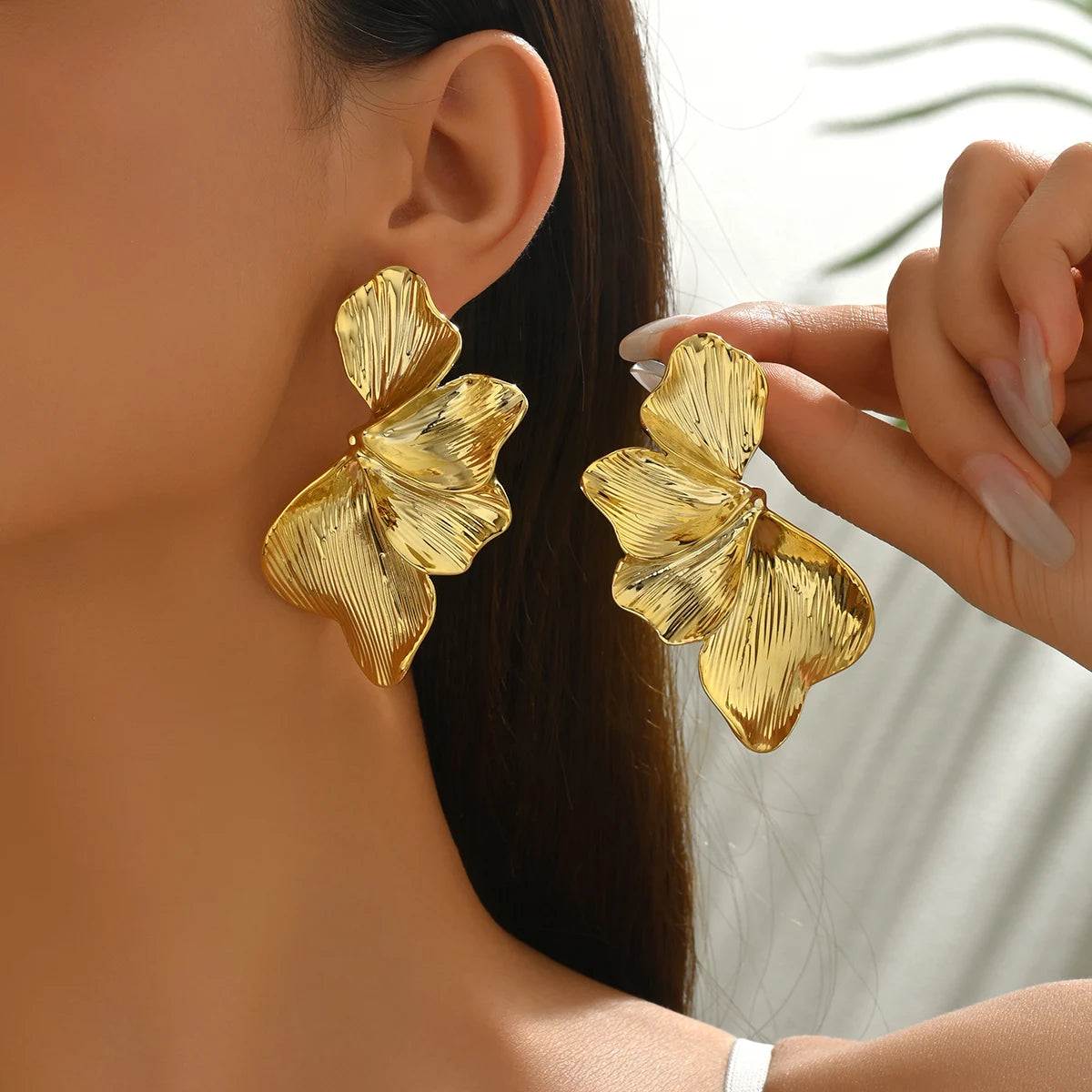 Ginkgo Elegance Studs